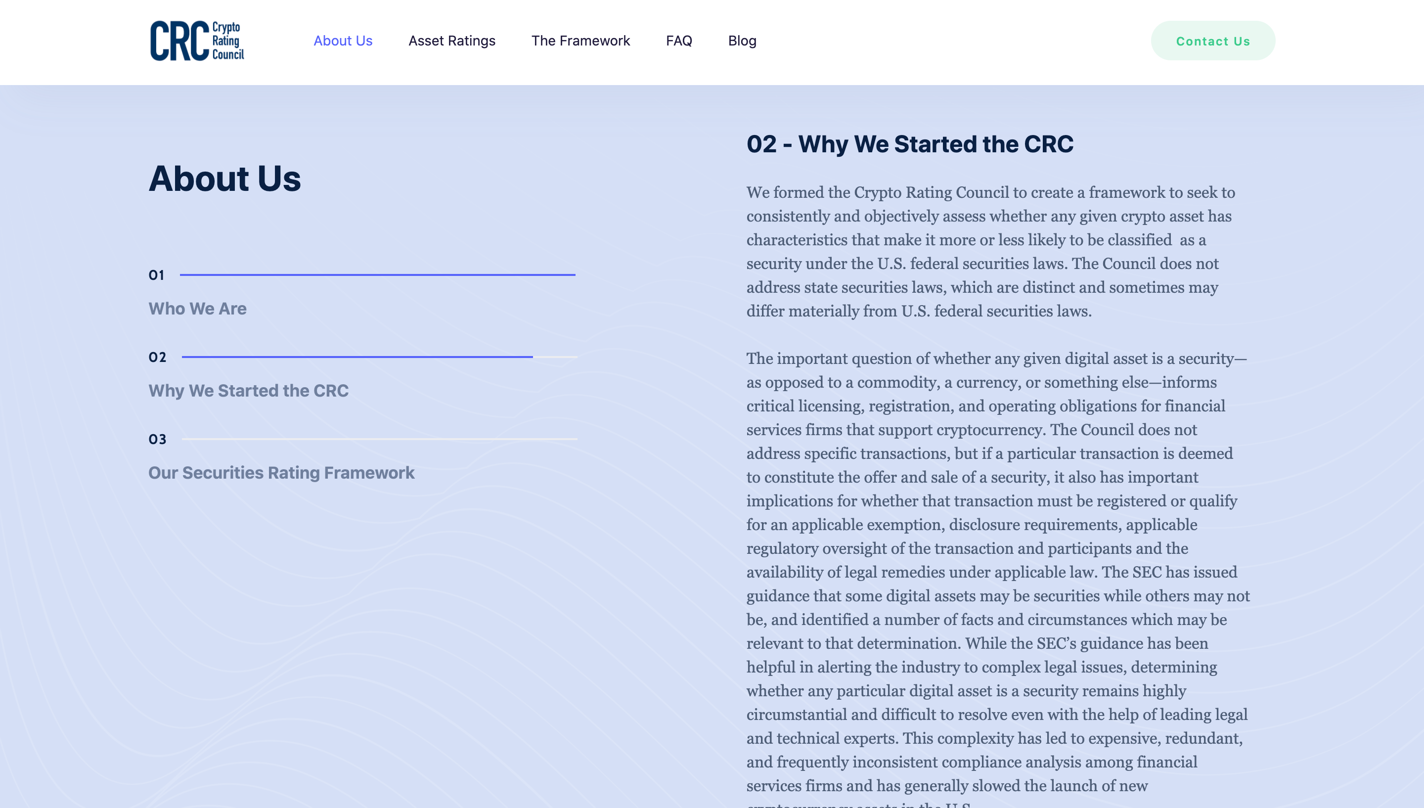 Screenshot of of cryptoratingcouncil.com about page